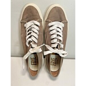 Frye Gia Womens Shoes Brown 8M Leather Casual Low Lace Sneaker Round Toe Nubuck